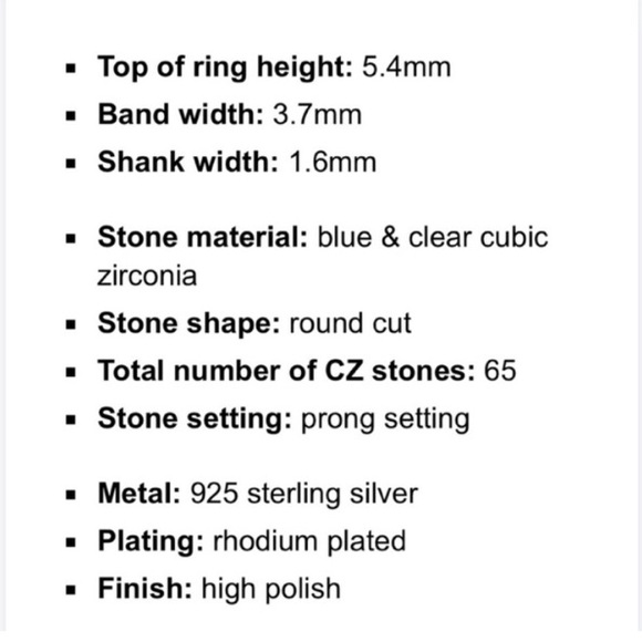 Sterling Silver CZ ring - Picture 7 of 7